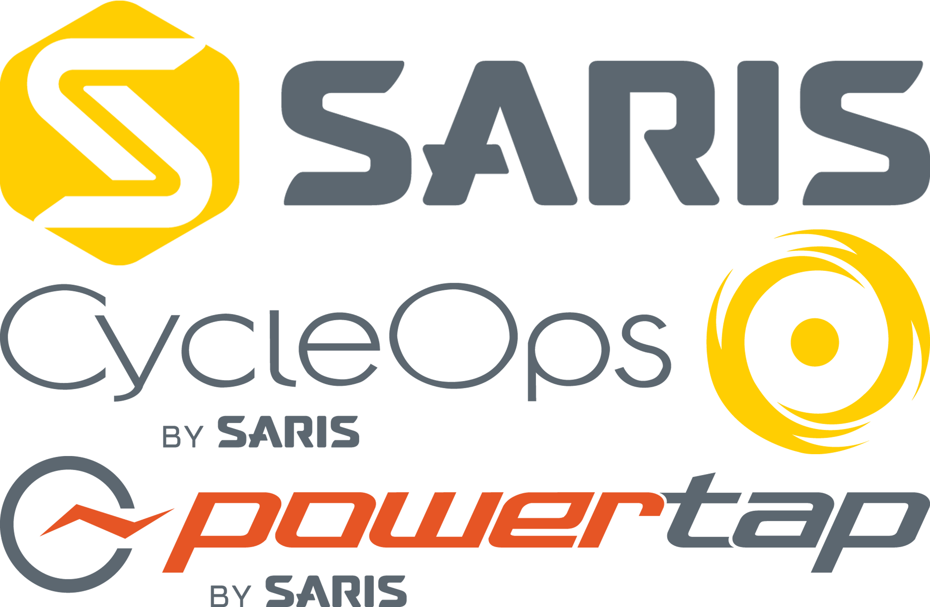 Saris, CycleOps, and PowerTap Logos